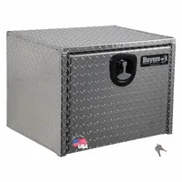 BUYERS PRODUCTS Underbody Truck Box: Underbody Truck Box, Single Drop-Down Door Door, Silver, Keyed (MPN 1705100)