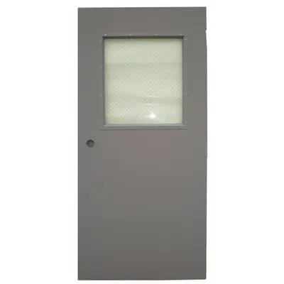 CECO Half Glass Steel Security Door with Rectangular Window - Security Doors