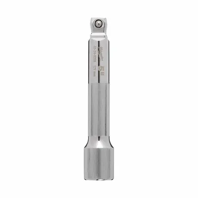 MILWAUKEE Socket Extension: 1/2 in Input Drive Size, 1/2 in Output Drive Size - Flex & Wobble Hand Socket Extensions