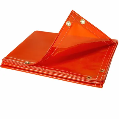 STEINER Welding Curtain: Vinyl, 6 ft Ht, 10 ft Wd - Heavy-Duty Tinted Transparent Welding Curtains