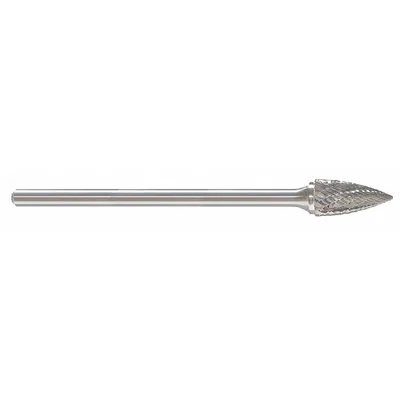 OEM Double-Cut Flame Bur, 5/16" x 3/4" Head, 1/4" Shank, SH-2L6 - Double-Cut Flame Burs