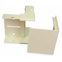 LEGRAND External Elbow: 4000, 1 3/4 in Ht, 4 3/4 in Raceway Wd, Steel, Ivory (MPN V4018)