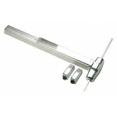 VON DUPRIN Surface Vertical Rod: 3 ft Max Door Wd - Surface Vertical Rod Push Bars