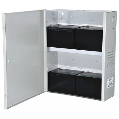 ALTRONIX BC400SG Steel Enclosure for Two 12Ah Batteries with Shelf - Accessories for Power Supplies