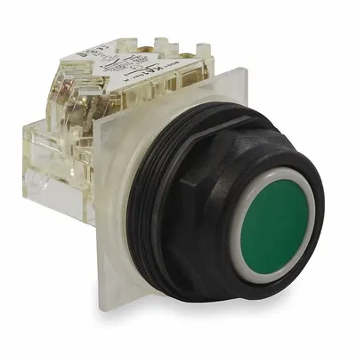 SCHNEIDER Flush Push Button Operator: Non-Illuminated, Flush Profile, Non-Metallic - Flush-Mount Push Buttons