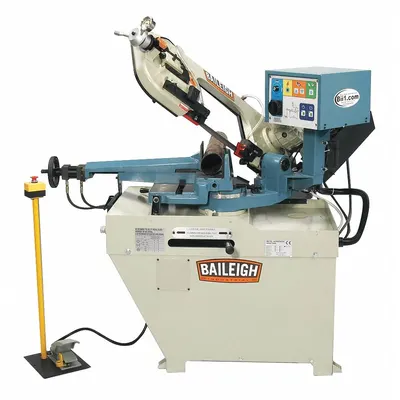 BAILEIGH INDUSTRIAL BS-260SA Mitering Semi-Automatic Horizontal Band Saw - Mitering Semi-Automatic Horizontal Band Saws