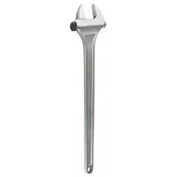 CHANNELLOCK Adjustable Wrench: Alloy Steel, Chrome, 30 in Overall Lg, 3 in Jaw Capacity, Plain Grip (MPN 830)