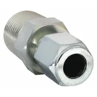 PARKER Compression Fitting Adapter: 3/8 in OD x 1/4 in Pipe Size, 1/4-18 Thread Size (MPN 6 FBU-S)