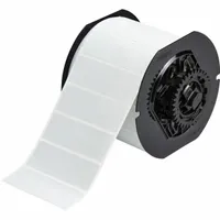 Pre-Cut Label Stock Roll: 1 in x 3 in, 1 in, Metalized Polyester, Halogen-Free/Metal Detectable (MPN B33-18-428)