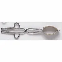 Beaker Tongs: 13 1/2 in Overall Lg, Stainless Steel, T302, Fiberglass Jaws, 1/4 in Wire Size (MPN H-23440)