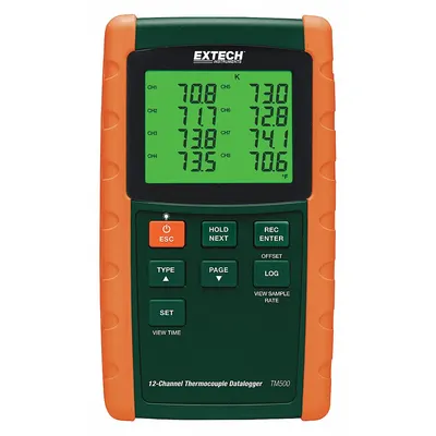 EXTECH Thermocouple: For Type E/Type J/Type K/Type R/Type S/Type T Thermocouple Type - Thermocouple Meters with Cabled Data Output