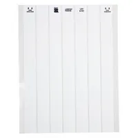 Wraparound Label: 1/2 in x 1 in, Polyester, White, For 6 AWG to 0 AWG Wire Gauge (MPN LAT-7-747-10)