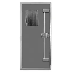 This classroom security lever lockset is designed for controlled-access environments such as schools and offices. It features a satin chromium-plated steel finish and is ADA compliant for accessibility. The lock functions as a Secure Seclusion Room Lock, providing privacy and security without ligature resistance or message display.