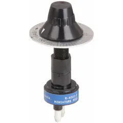 This compressed air regulator controls and stabilizes downstream air pressure in pneumatic systems. It features a 1/4 in NPT connection, with a maximum operating pressure of 25 psi and a maximum operating temperature of 120°F. Suitable for use in industrial automation, HVAC controls, and process instrumentation.