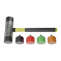 Replaceable Tip Hammer: Urethane, 2 lb Head Wt, 2 in Tip Dia, 14 1/2 in Overall Lg, Replaceable Tips (MPN AM35ZRTFG)