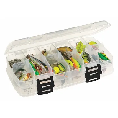 PLANO MOLDING 345023 Small Parts Compartmented Box with Adjustable Dividers - Small Parts Compartmented Boxes with Adjustable Dividers