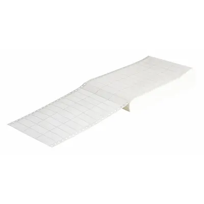 BRADY Precut Label Sheet: 7/8 in x 2 in, Acrylic - Brady Dot Matrix Precut Label Sheets