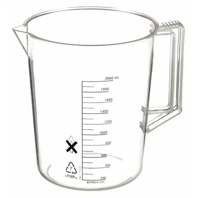 OEM Beaker: Low Form with Handle - Low Form Plastic Beakers With Handles