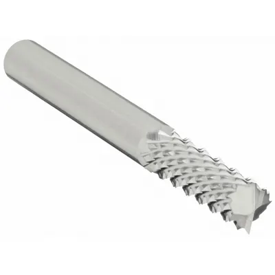 OSG Solid Router Bit: Diamond Cut, Plain End, 5/16" Cut Dia, 1" LOC (MPN 640-3121) - Diamond-Pattern Router Bits for Composites