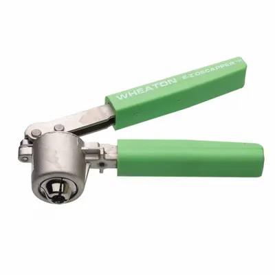 WHEATON Decapper: 20 mm For Vial Size, Manual, Aluminum Seals, Steel - Vial Top Decrimpers