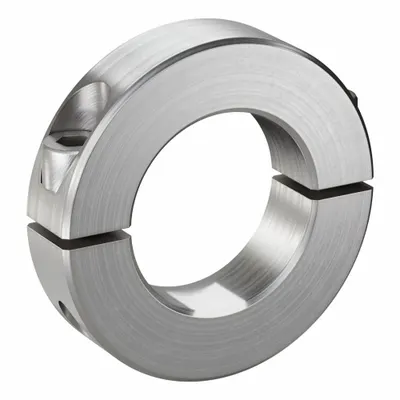 RULAND MANUFACTURING Shaft Collar: 2-Piece, Inch, Round, Clamp-On, 1 3/16 in Bore Dia - Stainless Steel Shaft Collars
