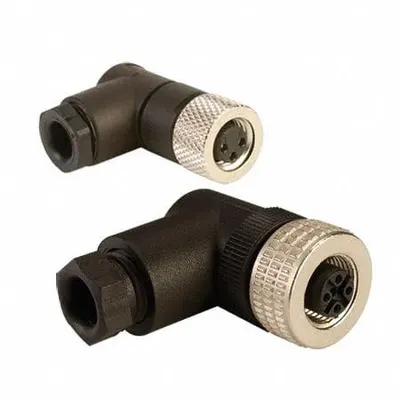 OMEGA Circular Connectors: 4 Pin, M12 Straight Connector, IP67, Screw Terminals - Field-Wireable Industrial M12 Circular Connectors
