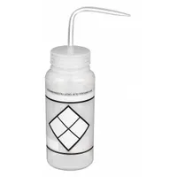 APPROVED VENDOR Wash Bottle: 500 mL, Write-On, Wide, Std Spout Spout, White, 53 mm Body Dia (MPN F11646-0638)