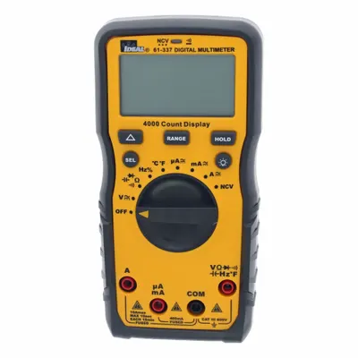 IDEAL Digital Multimeter: TRMS, CAT III 600V, 600 V Max AC Volt Measurement - Standard Feature Multimeters
