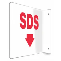 Safety Sign: PETG, Mounting Holes Sign Mounting, 8 in x 12 in Nominal Sign Size, Not Retroreflective
