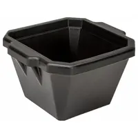 Ice Bucket with Lid: 1 L Capacity, Rectangular, Polyurethane Foam, Black, 4 1/8 in Overall Ht (MPN 455021K)