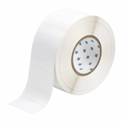 BRADY Pre-Cut Label Stock Roll: 1 1/4 in x 2 3/4 in, Rubber - Brady Thermal Transfer Precut Label Rolls