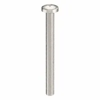 Machine Screw: #10-32 Thread Size, 2 in Lg, 316, Stainless Steel, Plain, Pan, Phillips, 10 PK (MPN ZSCRW-394)