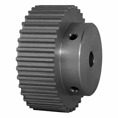 Dayton Timing Pulley: Curvilinear, Fixed, For 15 mm Belt Wd, 36 Teeth, 5 mm Pitch - HTD Section Fixed-Bore Timing Pulleys with Hub