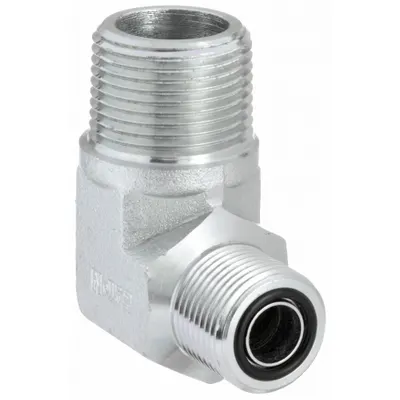 AEROQUIP Hydraulic Hose Adapter: 1/2 in x 3/4 in Fitting Size, Male x Male, ORS x NPTF - ORS-to-NPTF Steel Hydraulic Hose Adapters