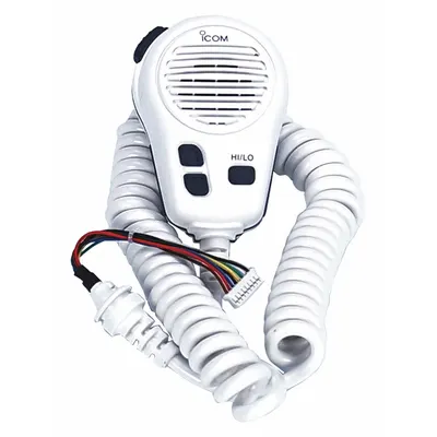 ICOM Speaker Microphone: Fits Icom, For M424G Series, 17 in Cord, Push To Talk - ICOM-Compatible Microphones & Speakers