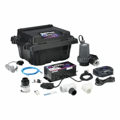 LIBERTY PUMPS Battery Backup Sump Pump: 12V DC, 1/3 hp, Dual Micro-Reed Float - Wi-Fi Enabled Battery-Powered Backup Sump Pumps
