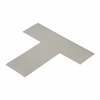 Floor Marking Shape: Tee, Solid, Gray, No Legend, 2 in x 6 in, 50 mil Tape Thick, 100 PK (MPN GRYT)