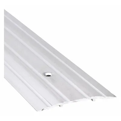 NATIONAL GUARD 413-3 Aluminum Saddle Threshold, 3 ft, Fluted - Saddle Thresholds