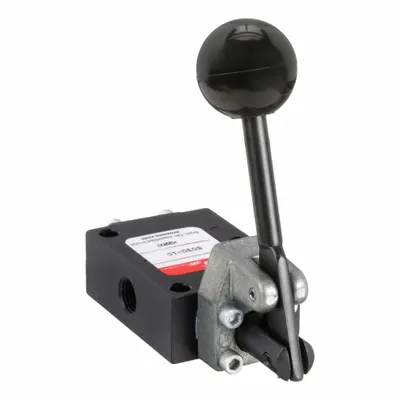 ARO Manual Air Control Valve: 50, Three-Way / Two-Position, Lever, Black - ARO 50 Series Manual Air Control Valves