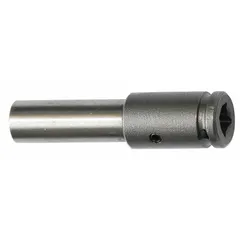 Standard bit holder for power tools, accepting 1/4 in hex-shank bits. Nonmagnetic design suited for general fastening tasks where impact-rated performance is not required. Hex compatible bit shank ensures secure bit retention.