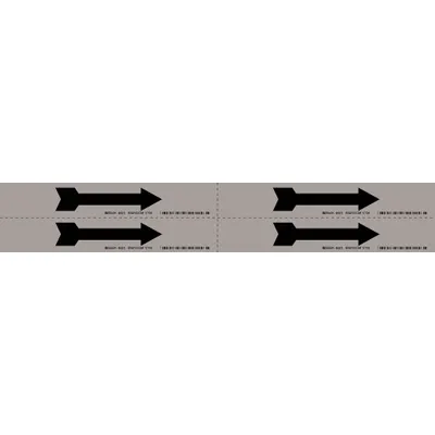 BRADY Pipe Marker Directional Flow Arrow - Pipe Marker Directional Flow Arrows