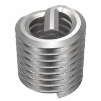 HELI-COIL Helical Insert: Tanged Tang Style, Free-Running, M5-0.80 Thread Size, Plain, Plain, 100 PK (MPN A1084-5CN075)