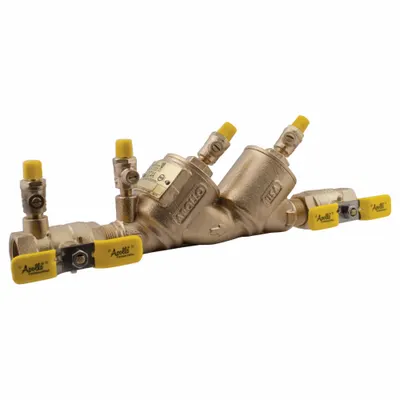 APOLLO Double Check Valve Backflow Assembly 2": 4A, 2 in Pipe Size, FNPT x FNPT - Apollo Double Check Backflow Preventers