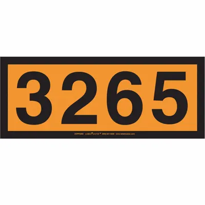 LABELMASTER Preprinted UN Number Placard 3265