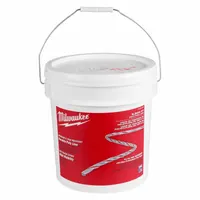 Polypropylene fishing line for pulling cables through conduit. Designed for 1/2 in to 4 in EMT, IMC, and Rigid conduit types. Supplied in a 4-gallon bucket with 6,500 ft length and 12 in height