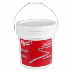 Polypropylene fishing line for pulling cables through conduit. Designed for 1/2 in to 4 in EMT, IMC, and Rigid conduit types. Supplied in a 4-gallon bucket with 6,500 ft length and 12 in height.