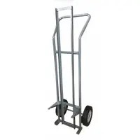 DAYTON Drum Truck: 19 in x 19 in x 55 in, Fully Assembled, For 5 gal Drum Capacity, Gray