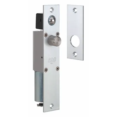 SECURITY DOOR Mortise Bolt Lock, 8 in Ht, 1 1/2 in Lg, 1/8 in Wd, 1091AIVB - Door Bolts