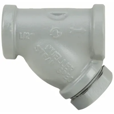 MUELLER STEAM SPECIALTY Y Strainer: 3/4 in, NPT, Perforated, 0.062 in Screen Size - Carbon Steel Y Strainers