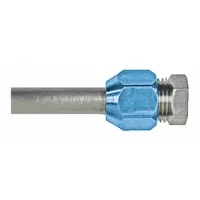 Compression block off used to seal compressor ports during service or storage, preventing contamination and pressure loss. Type AC19MCB. Suitable for fleet and vehicle maintenance applications where system integrity is required during repairs or component replacement